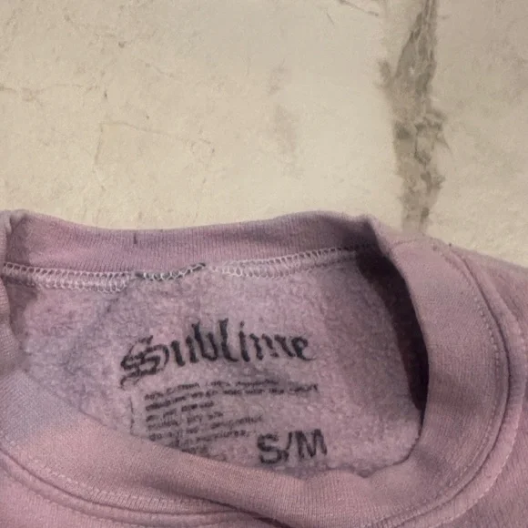 Sublime Women's Purple and Gold Sweatshirt - Picture 2 of 2